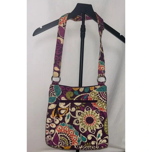 Vera Bradley Crossbody Bag Floral Quilted Purse Multi-Color Travel Everyday - Picture 2 of 8
